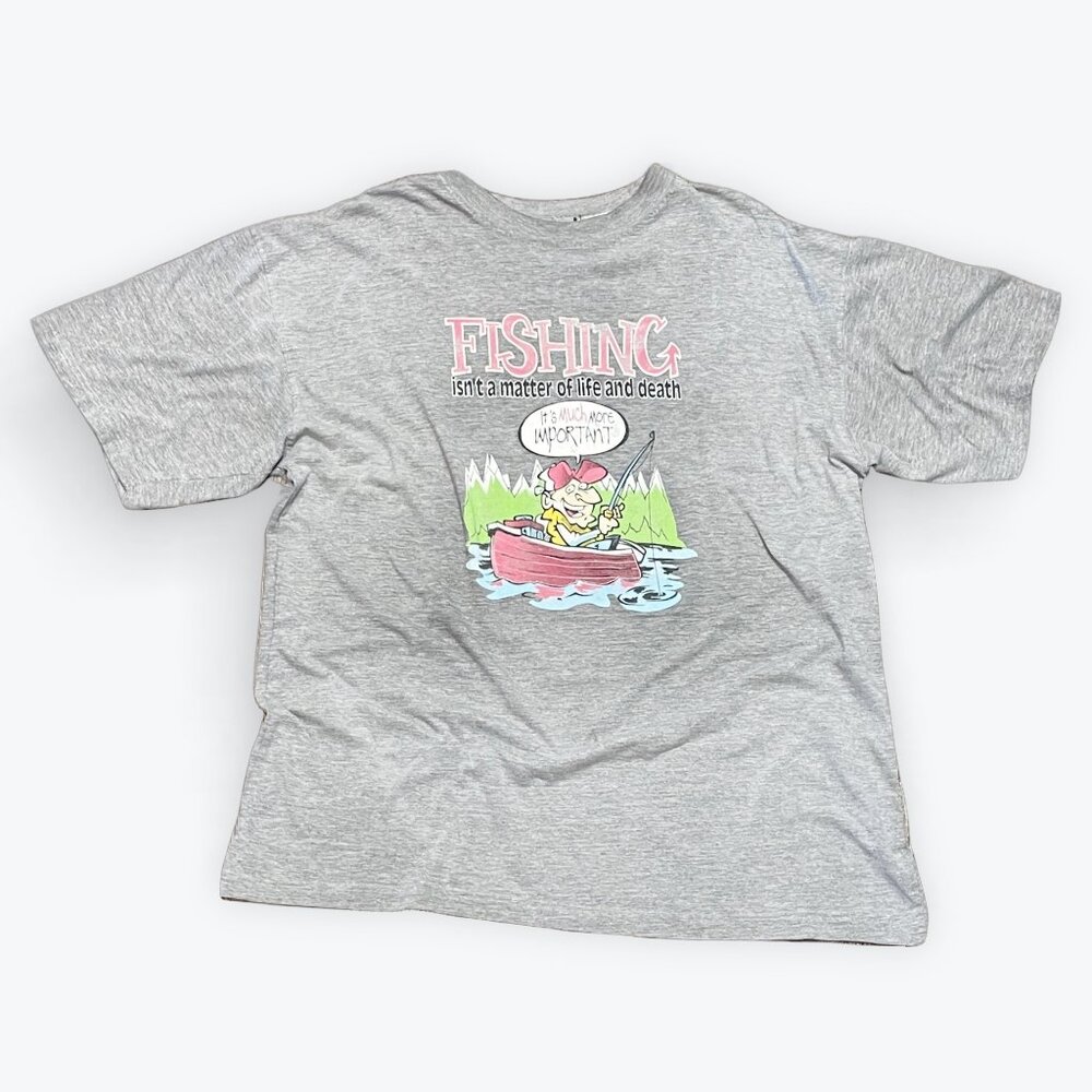 2XL - Vintage Fishing It’s a Matter of Life or Death T